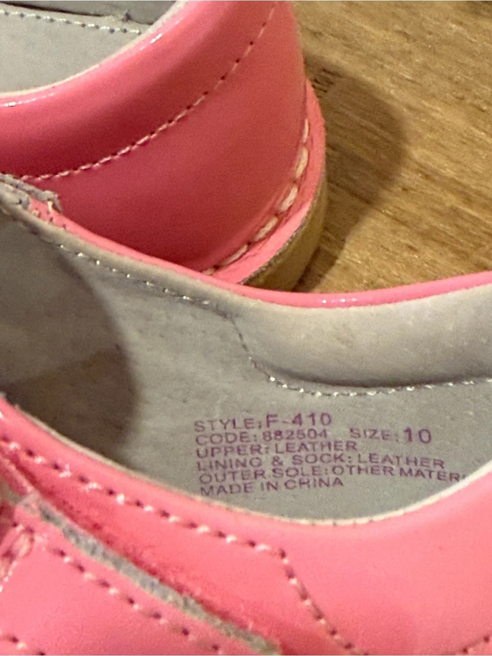 L’Amour Pink T-Strap Mary Jane Shoes